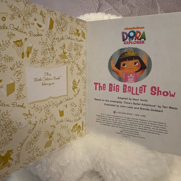 5 for $15 📕Dora the Explorer, Big Ballet Show, Little Golden Book (SKU: 135MI) - Picture 3 of 3